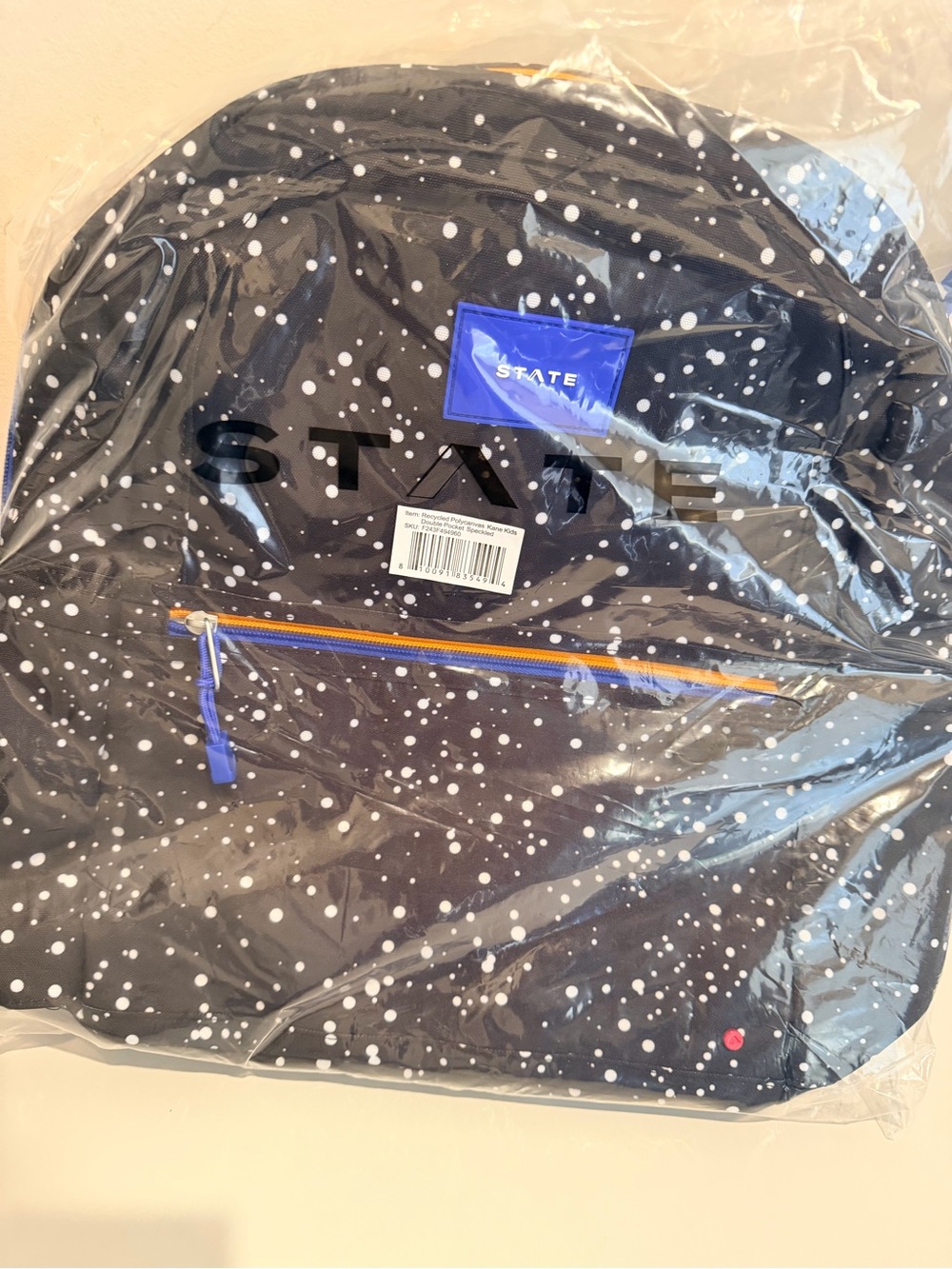 STATE KANE DOUBLE POCKET BACKPACK Speckles Age 7+ - Picture 5 of 8